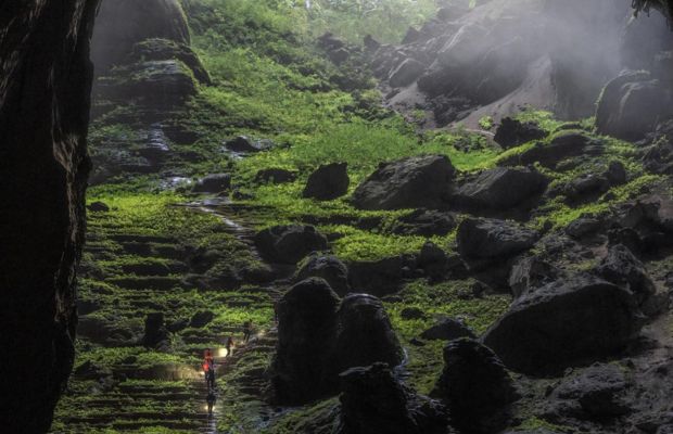 Second sinkhole inside Son Doong Cave